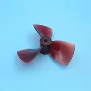 QONXIX 80mm PC Propeller 3-Blade D80mm Propellers P1.2 CW CCW Props in 5mm Hole for RC Boats Models RC Boat Propellers (Color : 1PC CCW)