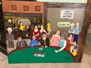 one of a kind casino poker bad beat art piece by Suzy Buckles