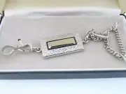 Anson key protector ring holder chain Sterling silver or 12K GF plaque black