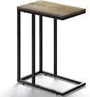 Maxtown Side Table End Table Living Room C Shaped Snack Table for Sofa Couch and