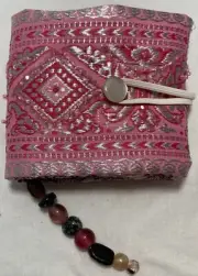 Pin Cushion Needle Book Sewing Notions Machine Rhinestone Charm Handmade 188