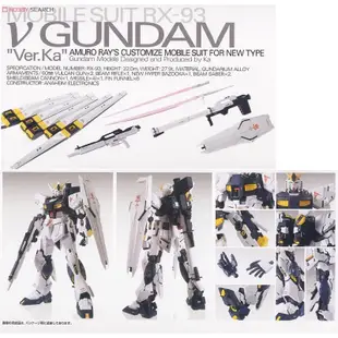 BANDAI 萬代 鋼彈UC MG 1/100 RX-93 Nu鋼彈 Ver.Ka 牛鋼