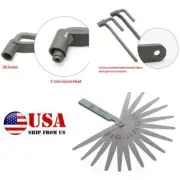 3PCS Motorcycle Engine Valve Hexagon Socket Spanner Screw Wrench +Feeler Gaug
