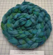 Superwash Wool Sliver Roving Spinning Handpainted USA NWT Water Born
