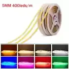 24V 5mm 400 COB LED Strip Light High Density Flexible Dimmable Green/Red/Blue