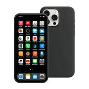 iPhone 15 Liquid Silicone Case Cover - Washable, Shock-Proof, Drop-Resistant, Ultra-Soft, Scratch-Free, Durable- Black
