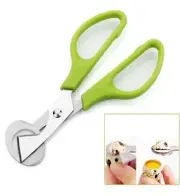 Quail Egg Scissors green Stainless steel