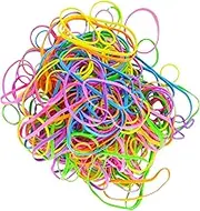 Elastic Rubber Bands 100G’s, Approximately 250pcs, Neon Coloured, Ideal for Home and Office Supplies Industrial Crafts, DIY, Organisation, Natural Rubber Bands Strong and Durable