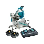 Makita 18V x 2 Mobile Brushless AWS* 260mm 10-1/4" Slide Compound Saw Kit