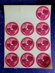 Vintage Trend Candy Hearts Scratch ‘N Sniff Stickers - Matte