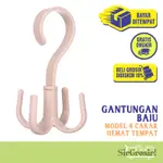 GANTUNGAN 4 CLAWS MAGIC HANGER 多用途衣架 4 鉤爪鉤衣服包鞋涼鞋腰帶領帶