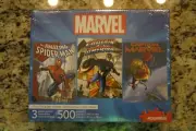Marvel Aquarius 62-003 500 piece puzzle * NEW * Spider-Man, Captain America