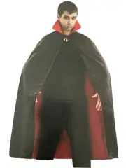 Halloween Cape Vampire Reversible 54 Inches Long one size fits most