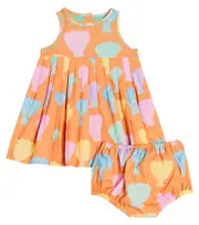 [Stella McCartney Kids] Stella McCartney Kids Baby cotton dress and bloomers set M 3 orange