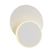 Lusitania White Dimmable LED Rotating Circle Wall Light