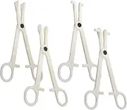 [EDOBLUE] 4Pieces Set Disposable Piercing Clamps Set Professional Septum Clamps Piercing Forceps Piercing Clamps for Belly Navel Ear Piercing Septum Eyebrow Tongue Nose Piercing