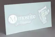 MOSRITE THE VENTURES MODEL 1963 -64 BIG WHITE WATER SLIDE DECAL GUITAR HEADSTOCK