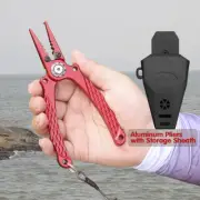 Fishing Pliers Hook Remover Fishing Gear for Split Ring Fish Pliers with Sheath