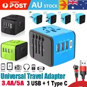 Universal Travel Power Adapter International Convertor Plug Power US/UK/AU/EU AU