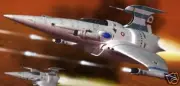 TDA-278 Barracuda Terran Spacecraft Wood Model Free Shipping