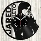 Jared Leto Vinyl Record Wall Clock Decor Handmade 4565