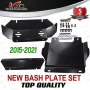 3PCS BLACK HEAVY DUTY BASH PLATES for Toyota Hilux GUN125 TGN121 GGN25 2015-2021