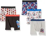 [Spiderman] Boys' Boxer Brief Multipacks with Multiple Print Choices Available in Sizes 4, 6, 8, 10, and 12