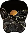 Ergonomic Mouse Pad with Wrist Support Mousepad with Memory Foam Wrist Rest and