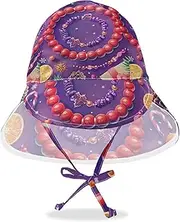 [RPLIFE] 2t-4t Toddler Summer Hat, Baby Sun Hat with Neck Flap, Baby Boy Sun Hat with Strap, Breathable Cap, Colorful Christmas Themed 2