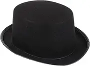 [SAFIGLE] Hat Black Cap Ladies Caps Flat-Edge Caps Style Caps Fabric Jazz Caps Non-Woven Fabric
