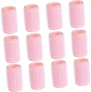 Healeved Heated Rollers Clips 12pcs Jumbo Hair Rollers Self Grip Curler for Easy Hair Styling for Women