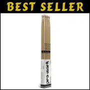 Drumsticks Set of 4 - Classic Hickory 5A with Oval Wood Tip - Exceptional Grip