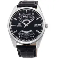 在飛比找樂天市場購物網優惠-ORIENT東方錶新一代萬年曆機械錶皮革錶帶 (RA-BA0