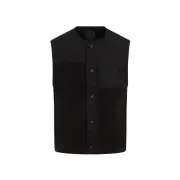 [Givenchy] Givenchy-Black Mix Material 4g Pocket Vest-Uomo 50 IT