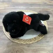 Aurora Black Lab Puppy Dog Plush NEW w TAGS 12" Stuffed Animal Labrador