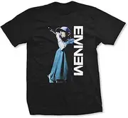 [EMINEM] Mic. Pose Juniors Fit Ladies T-Shirt Black