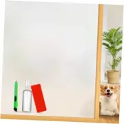 Frosted Glass Window Film Decorative, 17.5 Inch x 78.74 Inch Frosted White