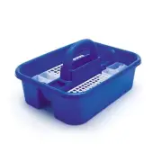 Large Phlebotomy Tote Blue • With bin cups and tube racks 1 ea