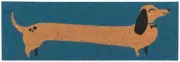 Now Designs Dog Lover Half Size Entryway Doormat - Hot Diggity Dog 30 In x 10 In