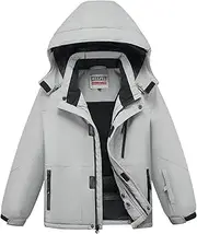 [WULFUL] Boy's Waterproof Ski Jacket Kids Winter Snow Coat Outdoor