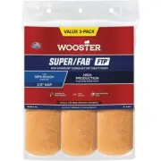 (3)-Wooster Super/Fab FTP 9 In. x 1/2 In. Knit Fabric Roller Cover (3-Pk)