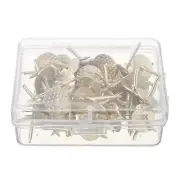 50Pcs Metal Picture Hangers Nails Photo Frame Hanging Wall Mount Hooks Kit 20lbs