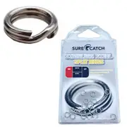 Surecatch Stainless Split Rings 1H 11lb/5kg 20 Per Packet For Fishing Lures