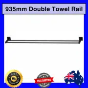 Mondella 935mm Matte Black Rococo Double Towel Rail Bathroom Accessories