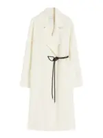 [Sportmax] Sportmax-Cappotto A Vestaglia In Double - Latte-Donna 40 IT