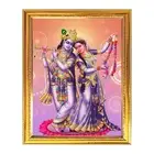 Krishna The Eternal Flute Player Wall Mount Photo Frame For Temple