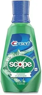 Crest 95662EA 1-Piece +Scope 1L Bottle Mouth Rinse - Classic Mint