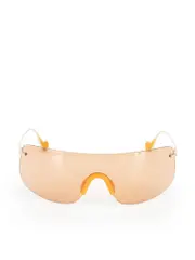 Orange Tinted Shield Sunglasses