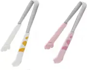 2-Pack Cat'S Claw Food Clips, Stainless Steel Cooking Tongs for Kitchen BBQ Cook