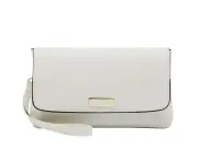 Artificial Leather Crossbody Bag Clutch Bag-White